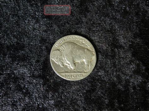 1936 Buffalo Nickel Antique Depression Era 5 Cents Coin - Flip 78 Yrs Old