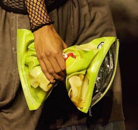 Spaniard's luxury fashion house brand Balenciaga's Trash Pouch, worth ...