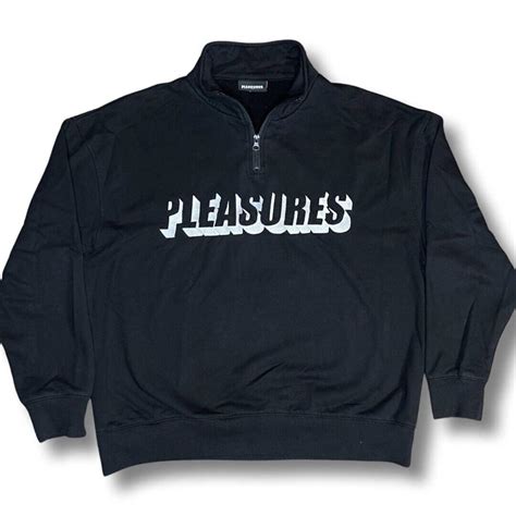 Pleasures Men's Black Sweatshirt | Depop