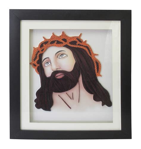 Gunas Jesus Christ Quilling Art (Paper, 24 cm x 5 cm x 24 cm) : Amazon ...