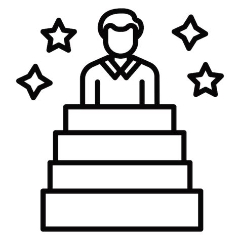 Role model icon | Premium Vector