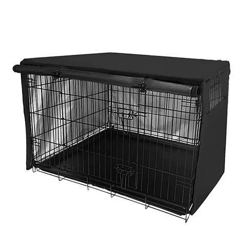 Dog-Kennel-Cover-Waterproof-Pet-Cage-Covers-With-Two-Entrance-Doors-Dog ...