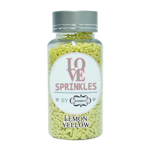 Confect Lemon Yellow Vermicelli Sprinkles 90 Gms – Confect B2B