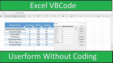 Userform Without VBA Coding in Excel in Hindi - YouTube
