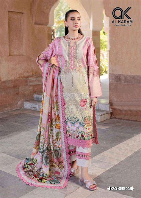 AL KARAM KESARIYA MAGIC IN PRINT VOL 14 COTTON DRESS MATERIAL