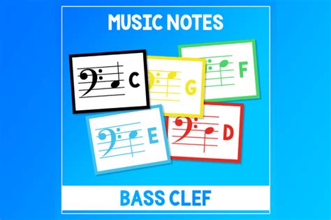 Music Notes Bass Clef 的图像结果