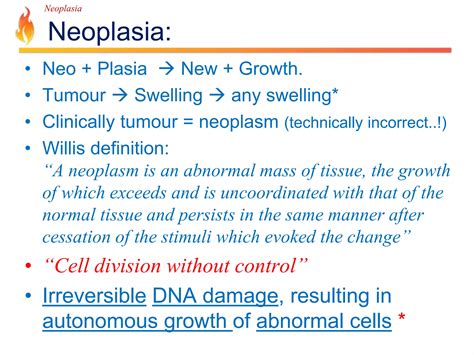 Pathology Lecture - Neoplasia | PPTX