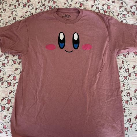 kirby tee kirby tshirt size large #kirby #nintendo... - Depop