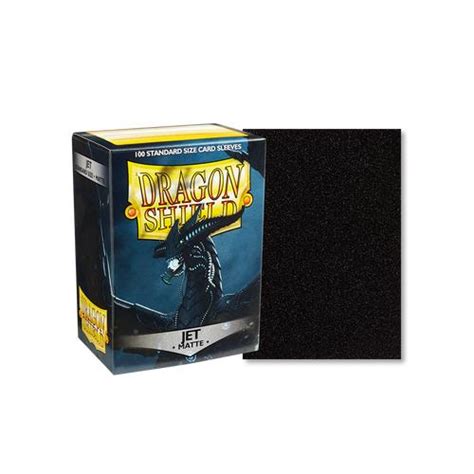 Jual Dragon Shield Jet Matte 100 Standard Size Card Sleeves - Jakarta ...