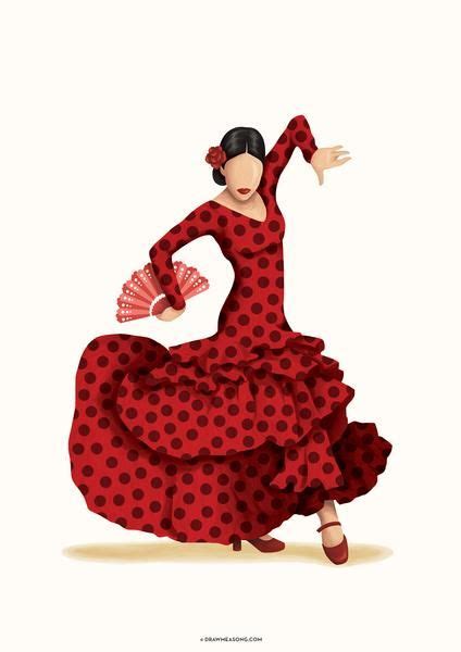 flamenco drawing easy