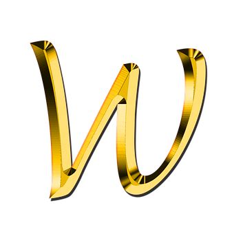 W, Ornate initial | ClipArt ETC