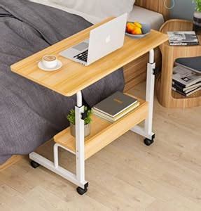 Inllex Height Adjustable Laptop Desk with Wheels | Portable Rolling ...