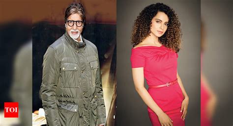Amitabh Bachchan and Kangana Ranaut are No. 1 on Times Celebex | Hindi ...