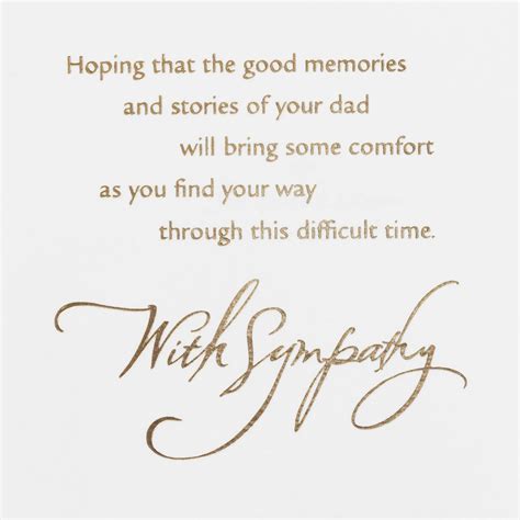 Memories and Stories Sympathy Card for Loss of Dad for only USD 4.99 | Hallmark | Sympathy ...