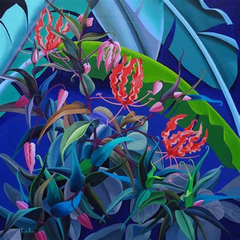 Buy Painting Gloriosa Lily Artwork No 10381 by Indian Artist Sanjay Biswal