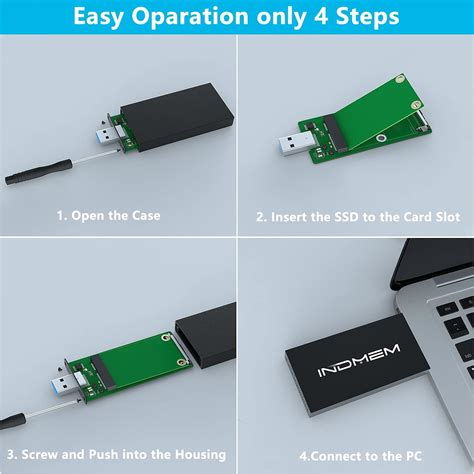 INDMEM mSATA to USB 3.0 Enclosure, mSATA SSD Adapter India | Ubuy