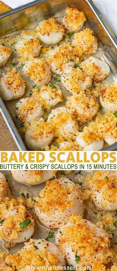 Crispy Baked Scallops (with Buttery Panko topping!) - Dinner, then ...
