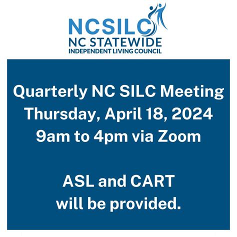 North Carolina Statewide Independent Living Council (NC SILC) on ...