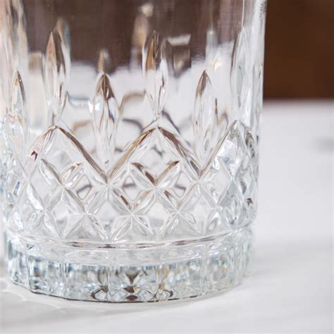 Embossed Heavy Base Old Fashioned Whiskey Glass Set Of 6 310ml Online ...