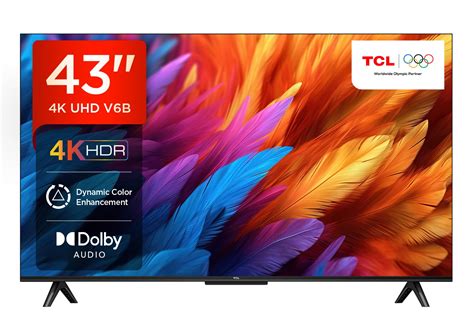 TCL 108 cm (43 inches) Metallic Bezel-Less Series 4K Ultra HD Smart LED ...