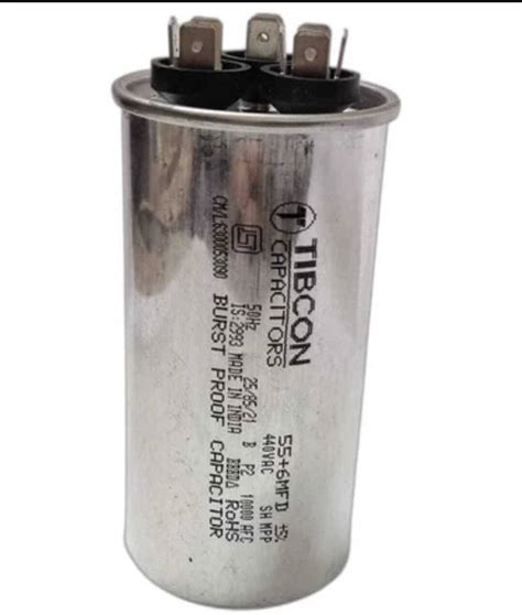 M&M HARIS 55+6 MFD Tibcon Capacitor 440V for ( 2 Ton ) Air conditioner ...