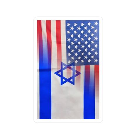 Israel American Flag Sticker Kiss-cut Vinyl Decals - Etsy