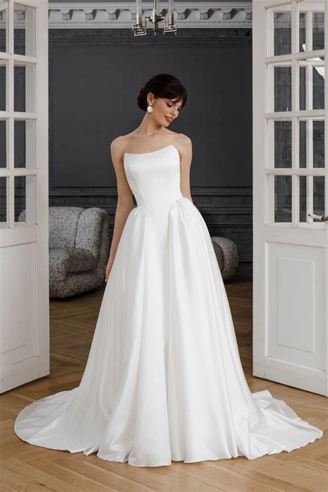 Strapless Satin Wedding Dresses