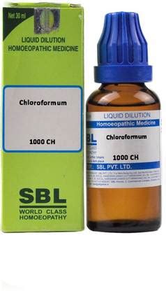 SBL Chloroformum 1000 CH Dilution Price in India - Buy SBL Chloroformum ...