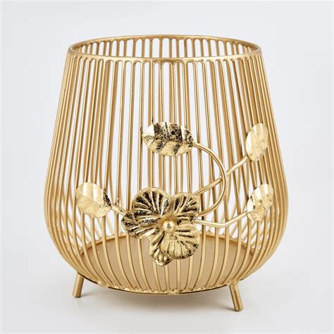 Buy Moksha Neysa Metal Hurricane Candle Holder from Home Centre at just ...