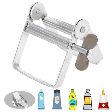Toothpaste Tubes Press Slider Quetsch, Aluminum Rolling Tube Toothpaste ...