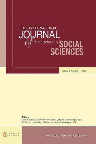 Buy The International Journal of Interdisciplinary Social Sciences ...