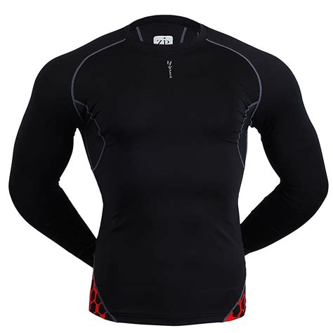 Mens Womens Running Sports compression garments shirt long sleeve S~2XL ...