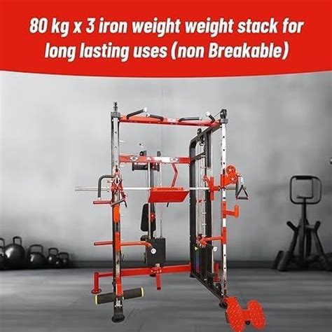 FF Sports 600 kg Home Gym Gfts-701 - Functional Trainer With Smith ...
