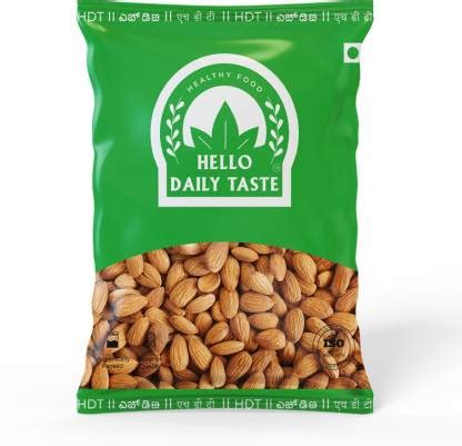 Hello Daily Taste CALIFORNIA PURE ALMONDS _BADAM ( 100 GM ) Almonds ...