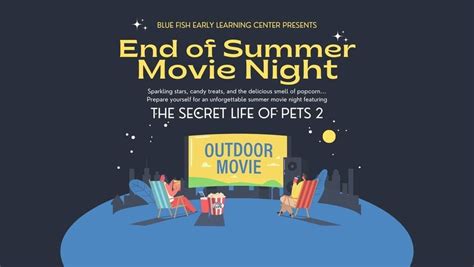 End of Summer Outdoor Movie Night, Blue Fish Early Learning Center ...