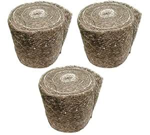 Pipe Insulation Lagging Wool Felt Wrap (Pack of 3 Rolls) : Amazon.in ...