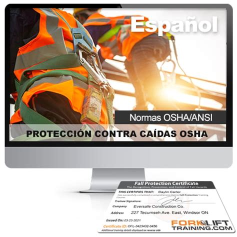 Image result for OSHA Fall Protection Program and Fall Protection Training in English