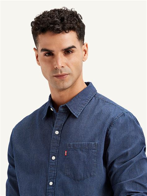Men's Checkered Spread Collar Shirt – Levis India Store
