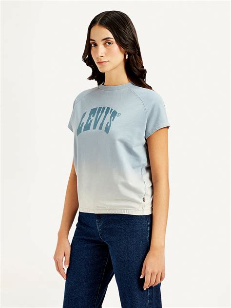 Women's Brand Logo Crew Neck Top – Levis India Store