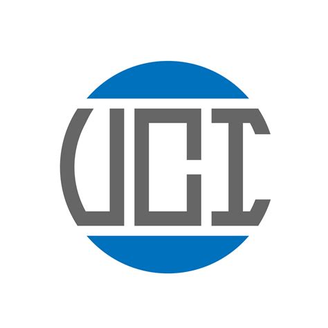 UCI letter logo design on white background. UCI creative initials circle logo concept. UCI ...