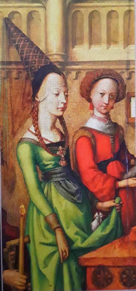 c. 1430. The conical headdress in the shape of a cone or " steeple ...