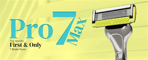 LetsShave Pro 7 Max Shaving Razor for Men | 1 Handle, 2 Refills & Cap ...