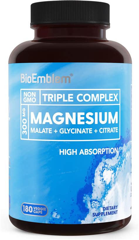Amazon.com: ASSR Triple Magnesium Complex - 300mg Magnesium Supplement ...