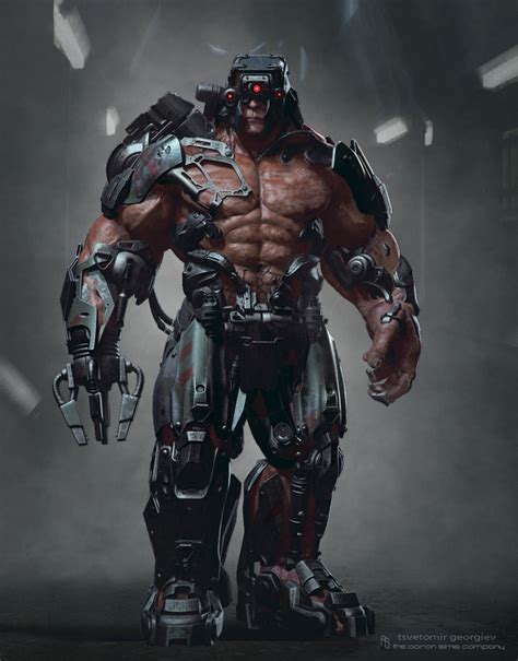 Cyborg Character Design 的图像结果