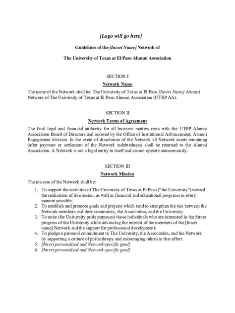 Fillable Online alumni utep Logo will go here - UTEP Alumni Association ...