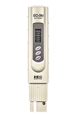 HM DIGITAL EC Meter EC-3M Electrical Conductivity Tester, Handheld ...