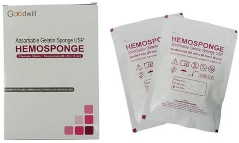 GOODWILL Hemosponge Absorbable Gelatin Sponge Hemostatic Sponge Gamma ...