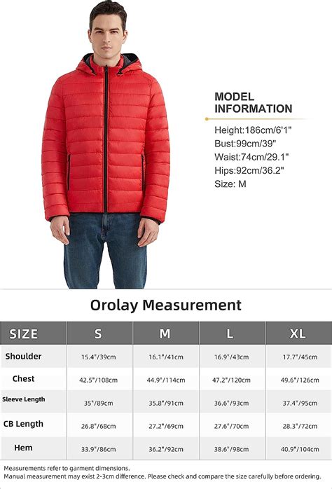 Buy Orolay Men's Lightweight Puffer Jacket Packable Reversible Water ...