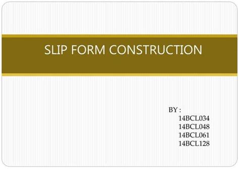 Image result for Slip Form Process