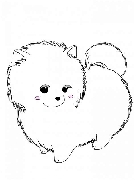 Cute Dog Printable Coloring Pages